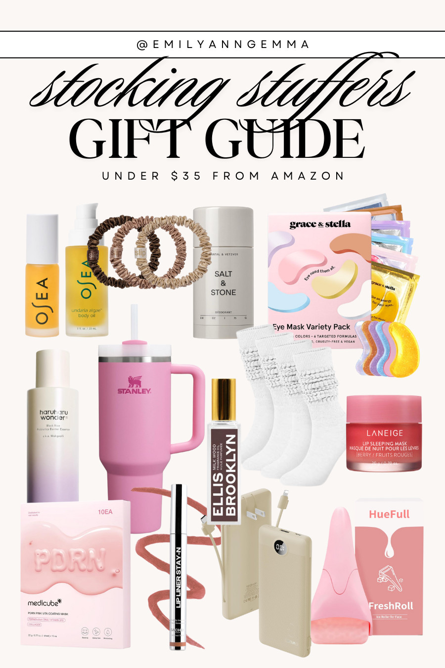 GIFT GUIDE: Stocking stuffers! Cute beauty kits, accessories, a Stanley tumbler and more. All under $35 from Amazon! 

 #LTKGiftGuide #LTKHoliday #LTKFindsUnder50
