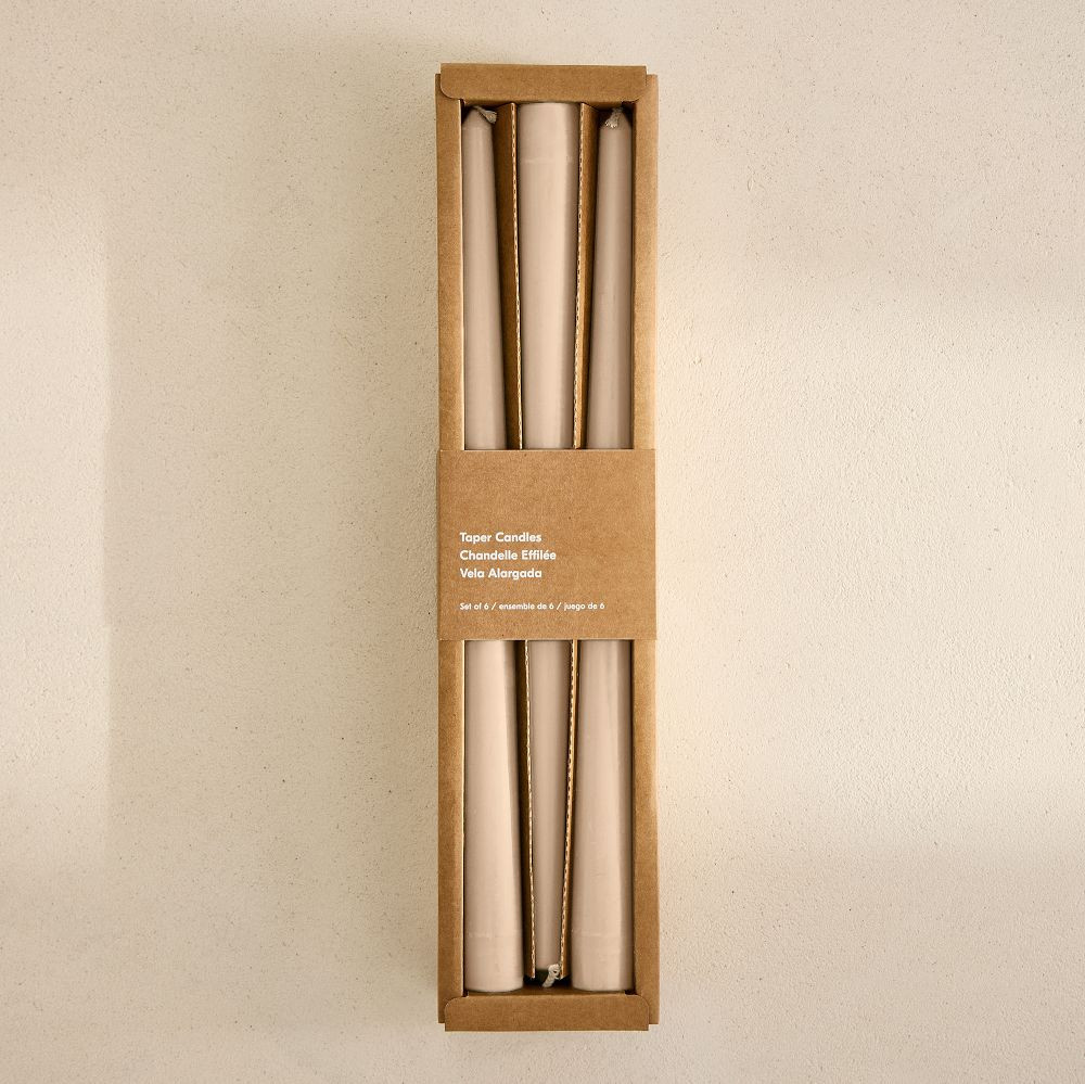 Signature Wax Taper Candles (Set of 6) | West Elm (US)