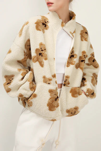 Brynn Teddy Zip Up Jacket | Storets (Global)