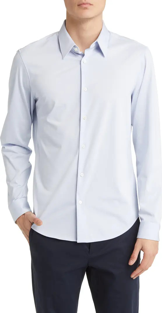 Sylvain ND Structure Knit Button-Up Shirt | Nordstrom