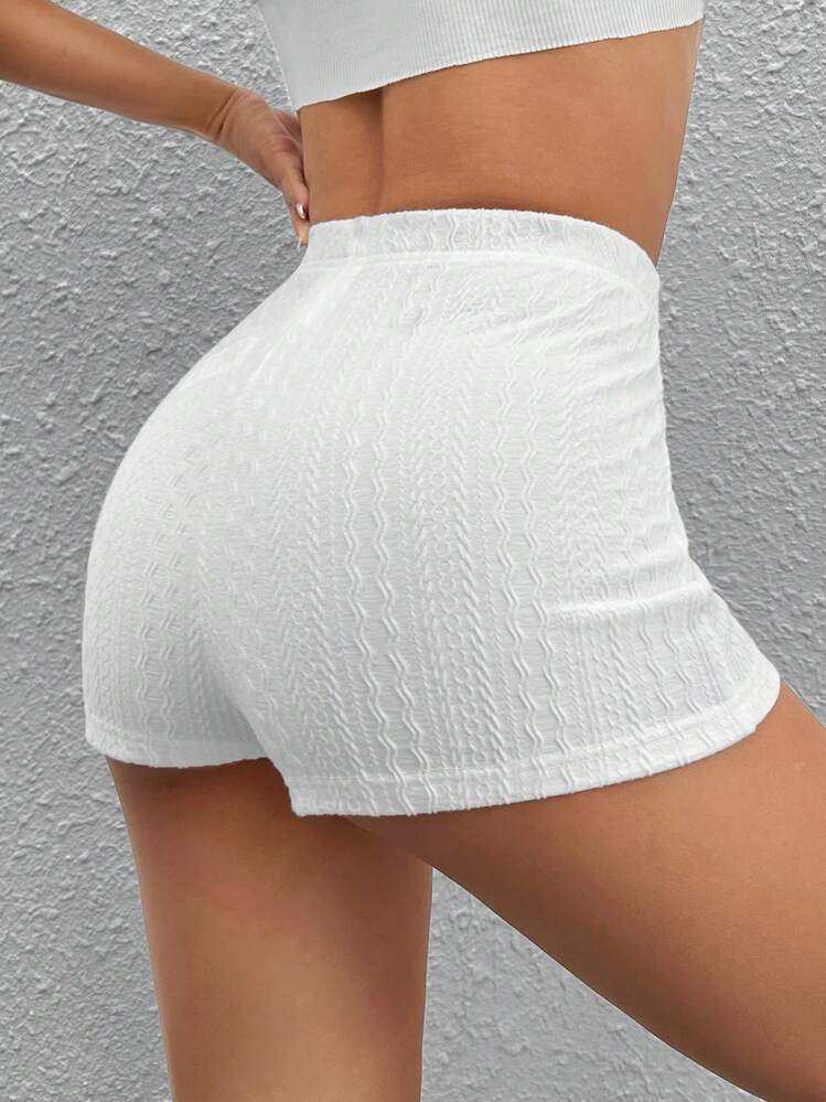 SHEIN EZwear Shorts Einfarbig elastisch Bund | SHEIN