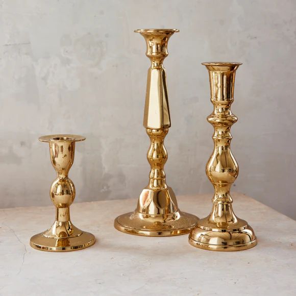 Georgian Brass Candlesticks | 2Modern (US)