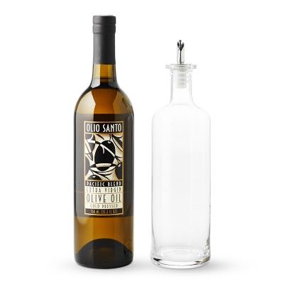 Olio Santo Extra Virgin Olive Oil with Antica Oil Dispenser | Williams-Sonoma