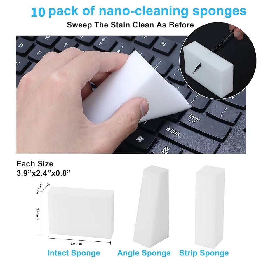 2X Density Magic Sponge Eraser,Multi-Functional Household Cleaning Kitchen Dish Sponge for Furnit... | Amazon (US)