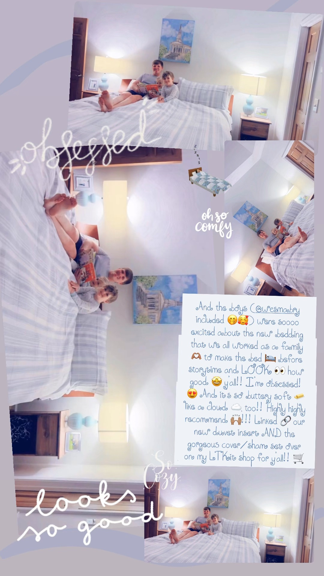 And the boys (@wesmabry included 🤭🥰) were soooo excited about the new bedding that we all worked as a family 🫶🏽 to make the bed 🛌 before storytime and LOOK 👀 how good 🤩 y’all!! I’m obsessed! 😍 And it’s so buttery soft 🧈 like a cloud ☁️, too!! Highly highly recommend 🙌🏽!!! Linked 🔗 our new duvet insert AND the gorgeous cover/sham set over on my LTKit shop for y’all!! 🛒