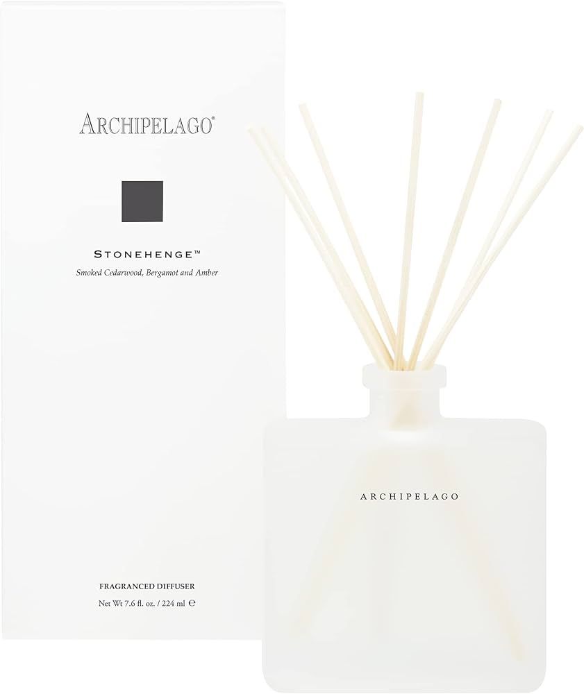 Archipelago Botanicals Stonehenge Reed Diffuser | Includes Fragrance Oil, Decorative Wooden Cap a... | Amazon (US)