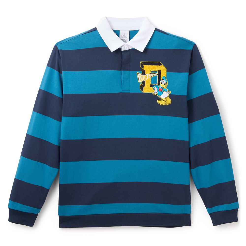 Donald Duck Striped Rugby Shirt for Adults – Exclusive | Disney Store