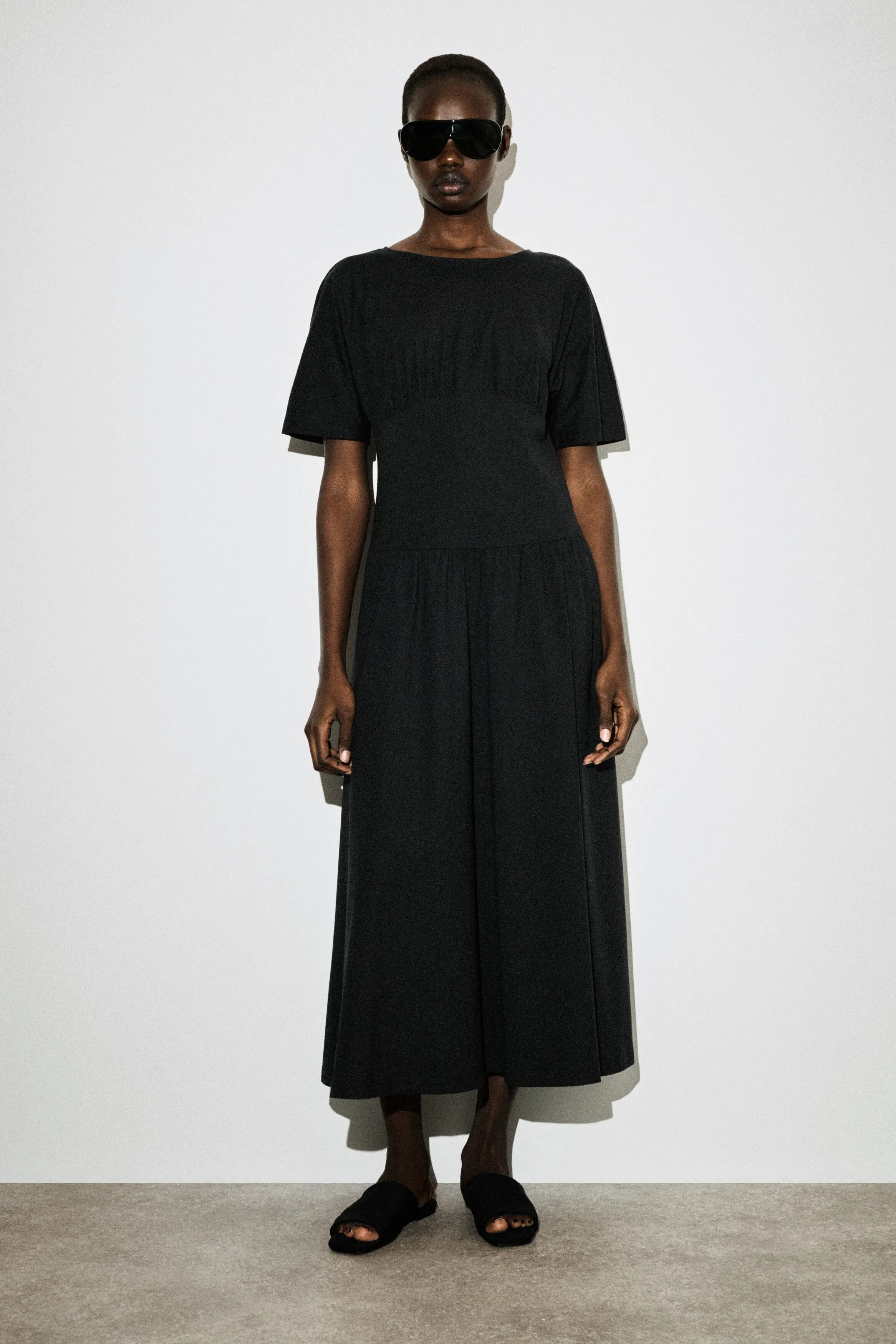 Waisted Cotton Midi Dress (Women) | Nordstrom | Nordstrom