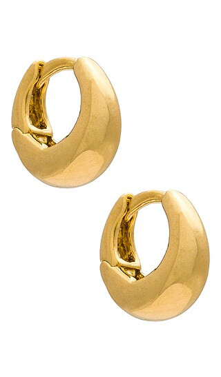 Chubby Hoop Earring in Gold | Revolve Clothing (Global)