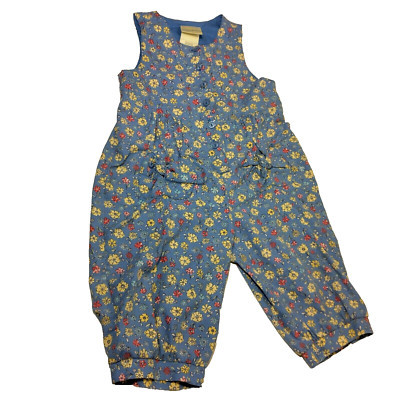 Laura Ashley Mother & Child Girls 3 Years Romper Jumper Pants Blue Floral  | eBay | eBay US