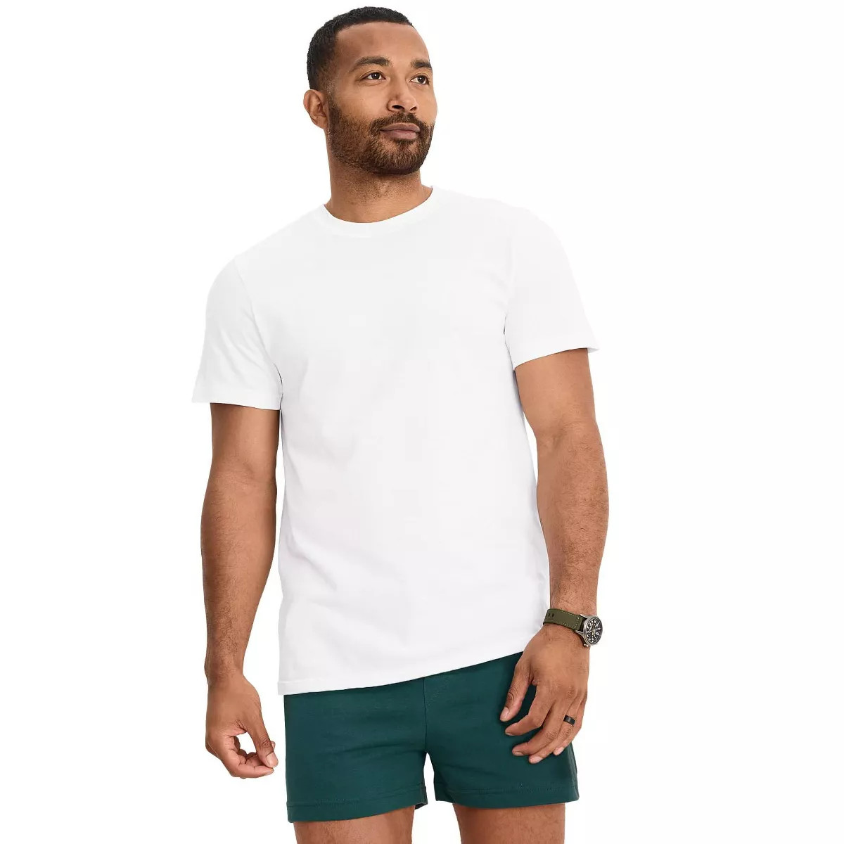 Jockey Men's Cool Cotton Stretch Crew Neck Undershirt L Diamond White | Target