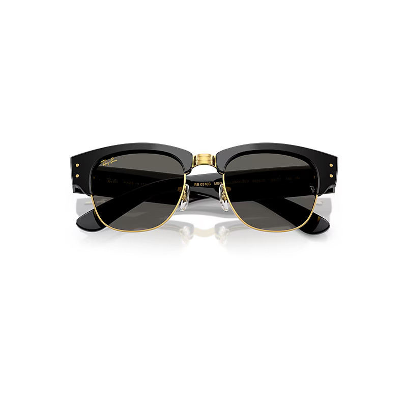 Ray-Ban Mega Clubmaster Blacked Out Collection Sunglasses Black Frame Black Lenses 50-21 | Ray-Ban (US)