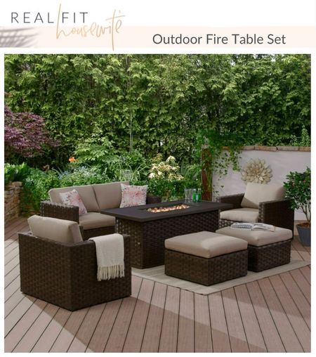 Cozy up for s’mores at this outdoor furniture set complete with fire table.

#LTKSeasonal #LTKstyletip #LTKhome