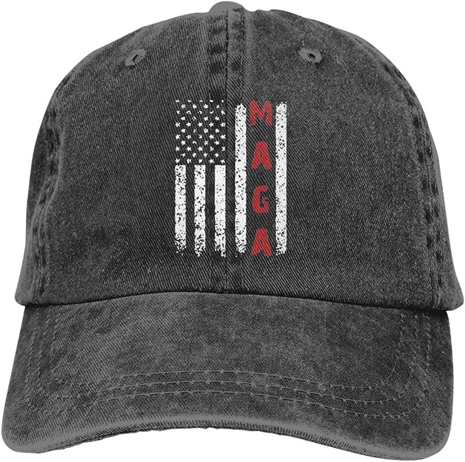 Unisex Make America MAGA Great Again Vintage Adjustable Baseball Cap Denim Dad Hat | Amazon (US)