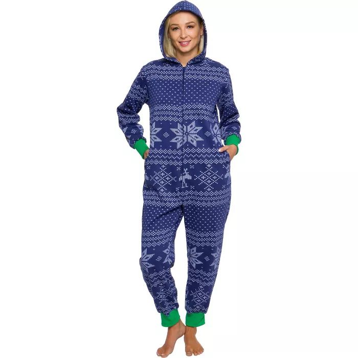 Silver Lilly - Holiday Fair Isle Slim Fit Women's Novelty Union Suit | Target