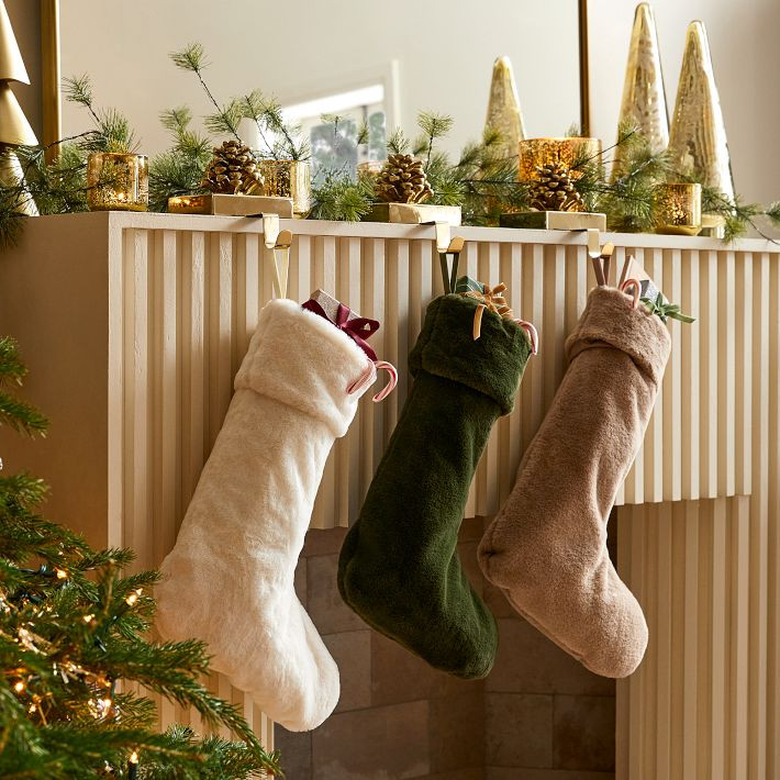 Plush Fur Stockings | West Elm (US)