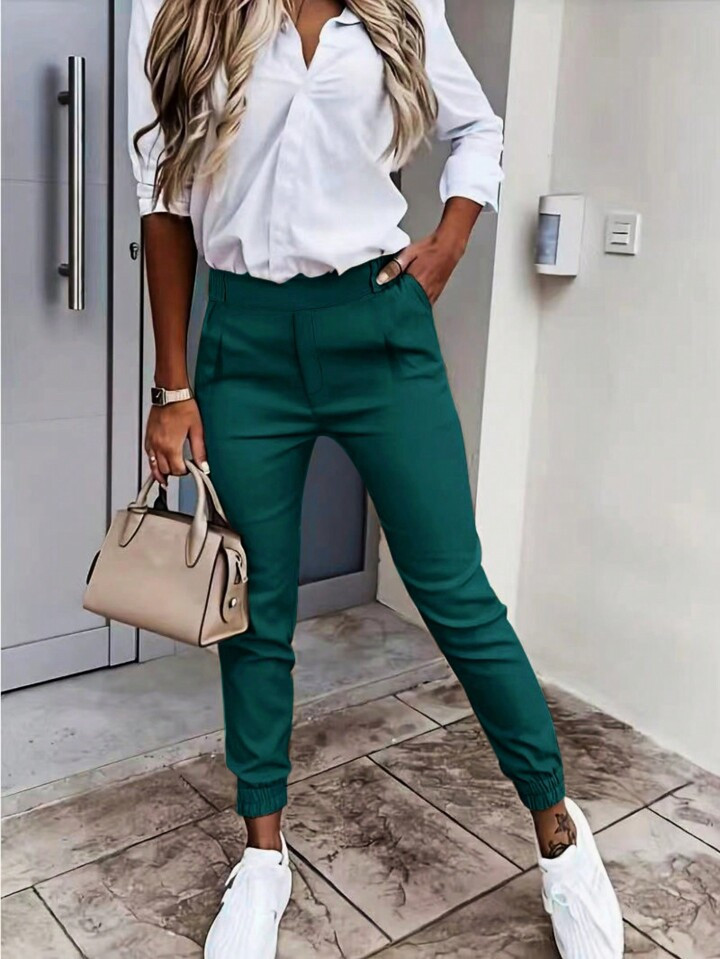 Pocket Casual Pants | SHEIN