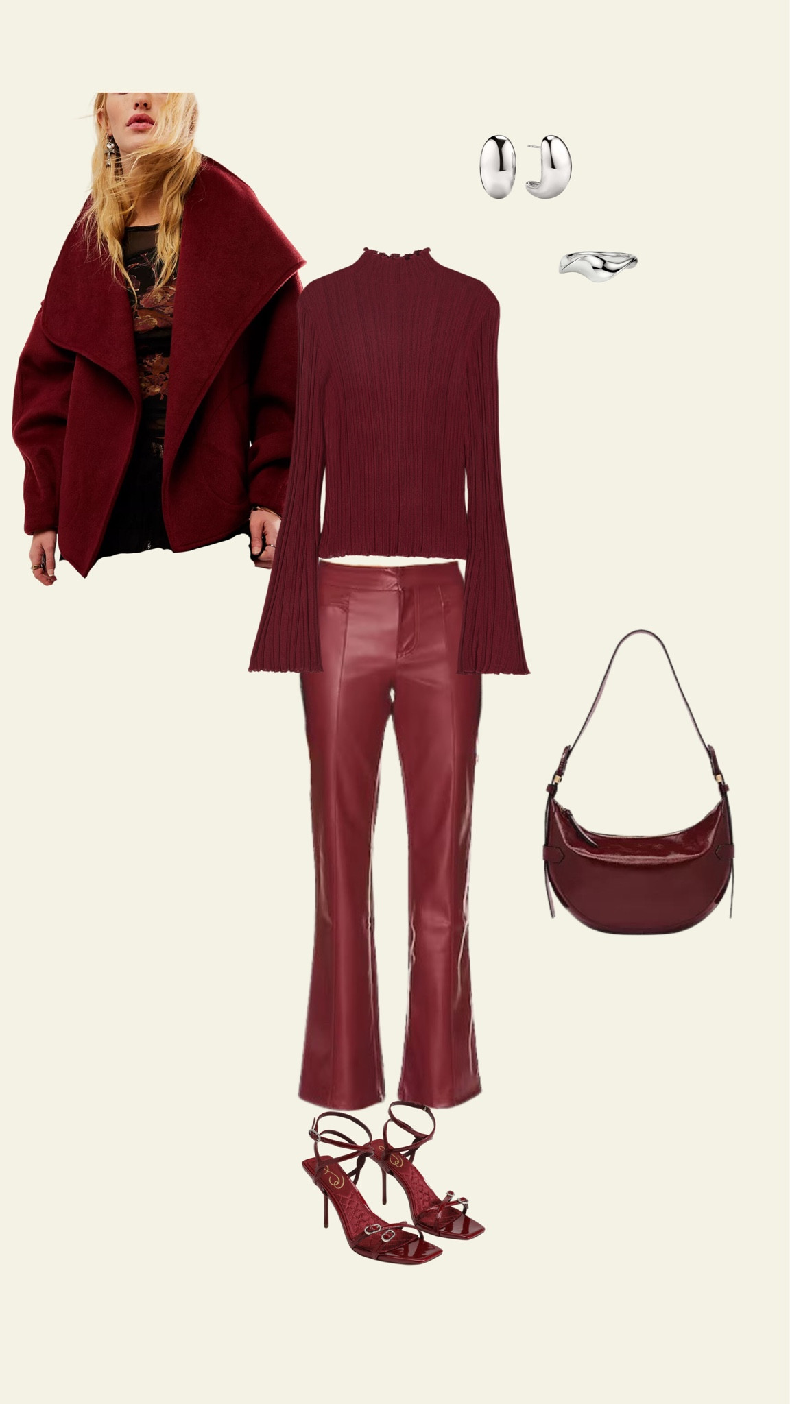 Burgundy holiday outfit idea, holiday outfits, outfit ideas 

#LTKHoliday #LTKparties #LTKstyletip