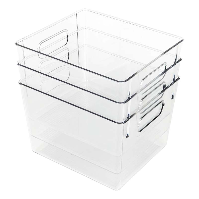 3-Pack Square Pantry Bin, Medium | At Home