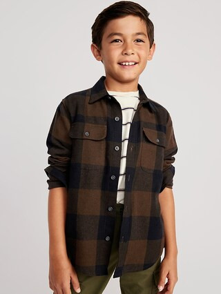 Soft-Brushed Flannel Pocket Shirt for Boys | Old Navy (US)