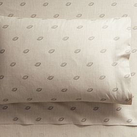 Heritage Football Organic Sheet Set | Pottery Barn Teen