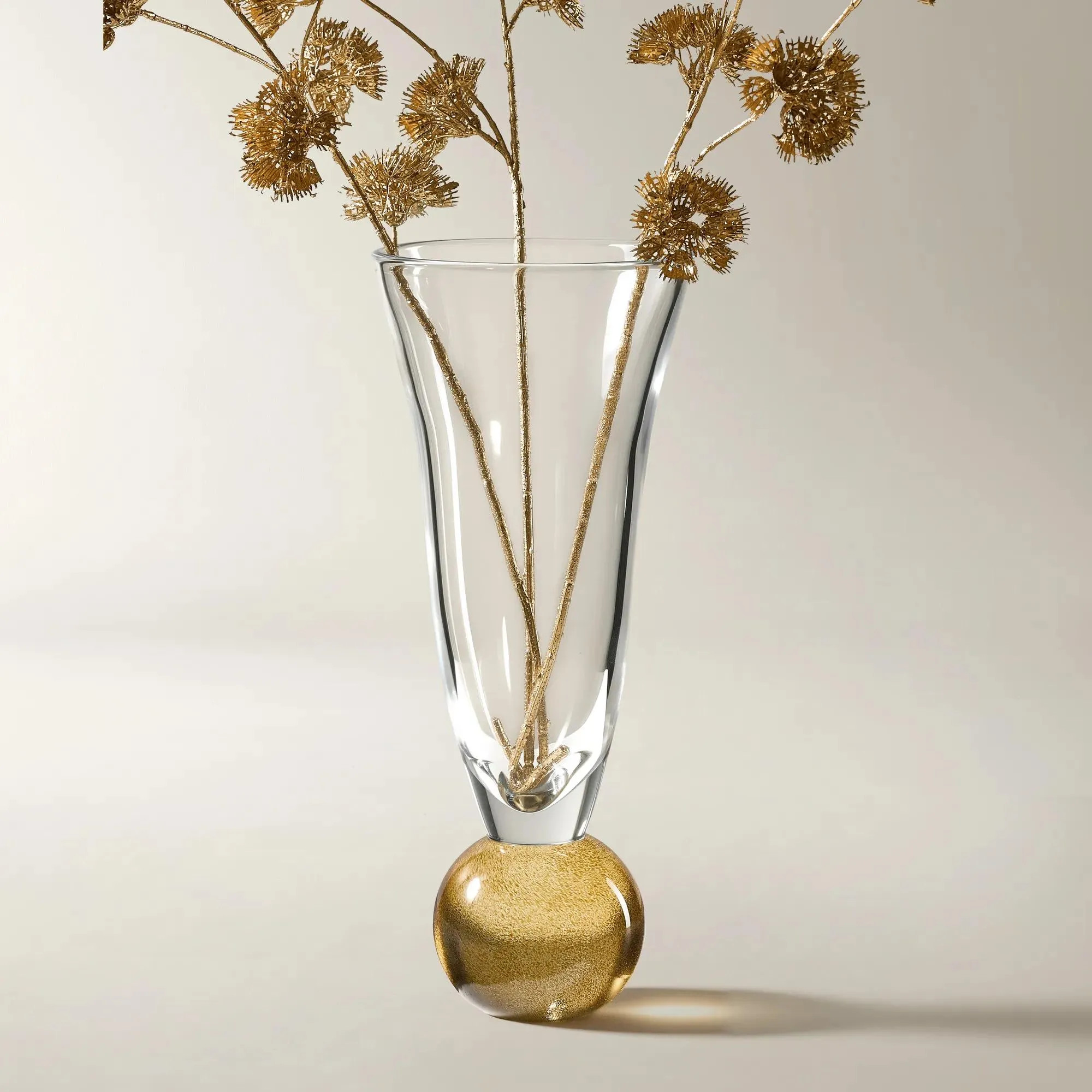 Palazzo Glass Vase - Honey Gold | Z Gallerie