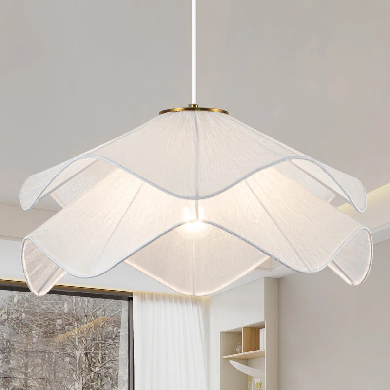 Canek 1 - Light Dimmable Geometric Fabric Chandelier | Wayfair North America