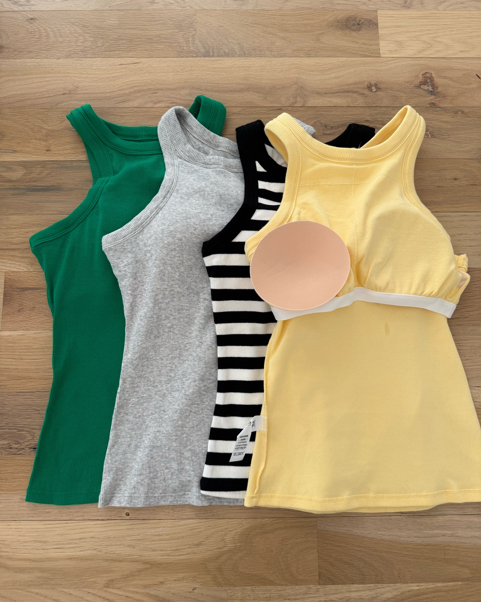 Favorite rubbed tanks with built in bra size xs

#LTKPetite #LTKSaleAlert