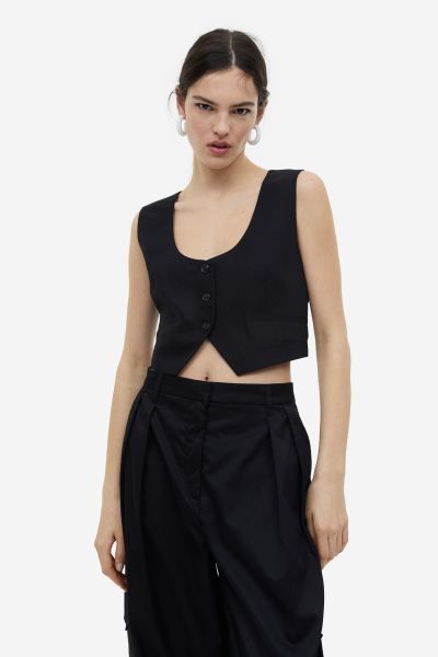 Linen-blend Vest | H&M (US + CA)