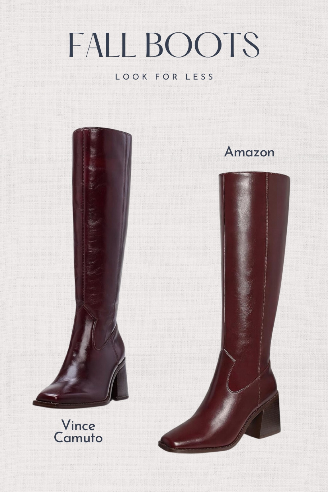 Fall boots Vince Camuto Sangeti vs similar Amazon option! 

#LTKSeasonal #LTKShoeCrush