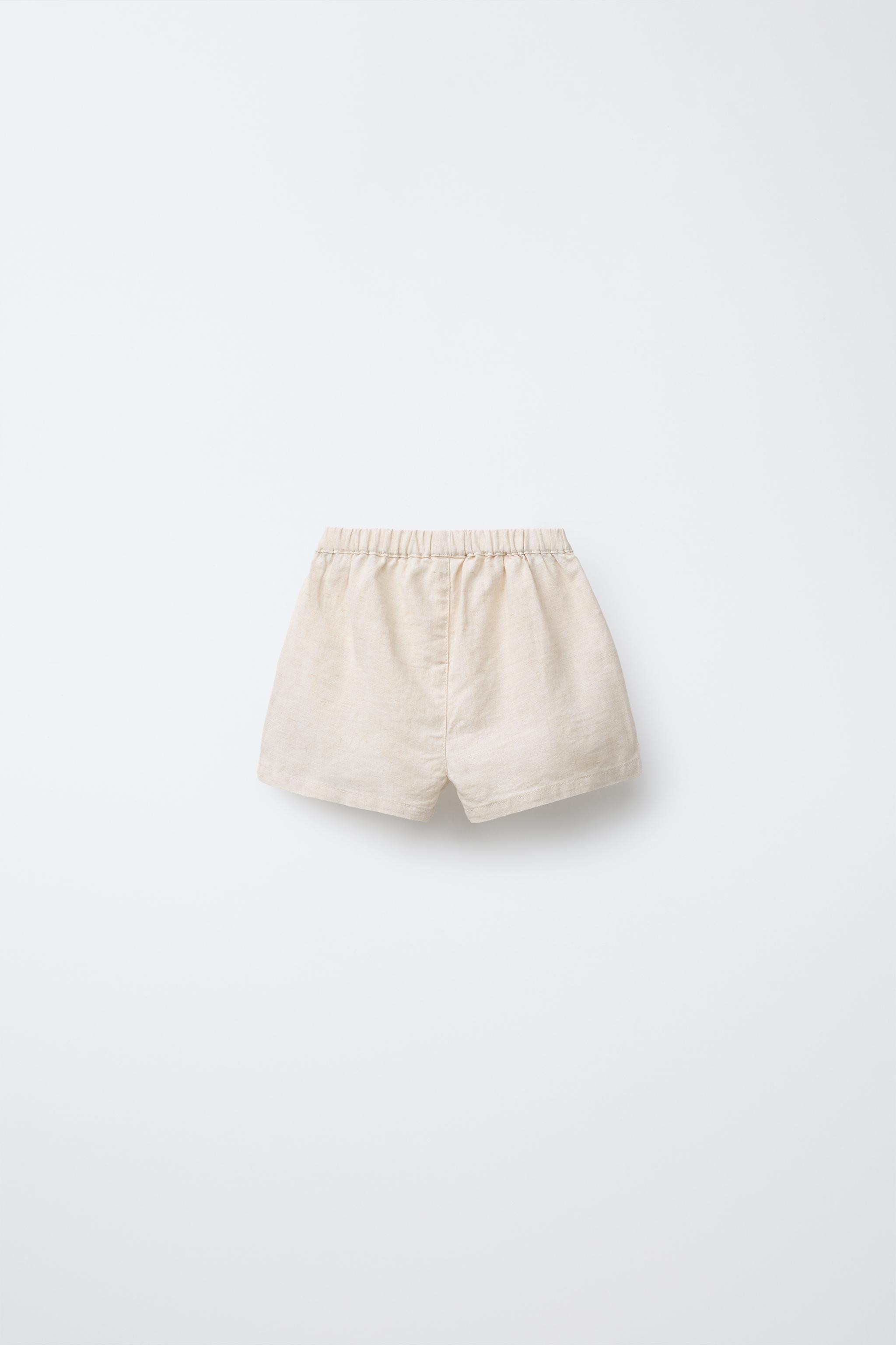 LINEN BLEND SHORTS | Zara US