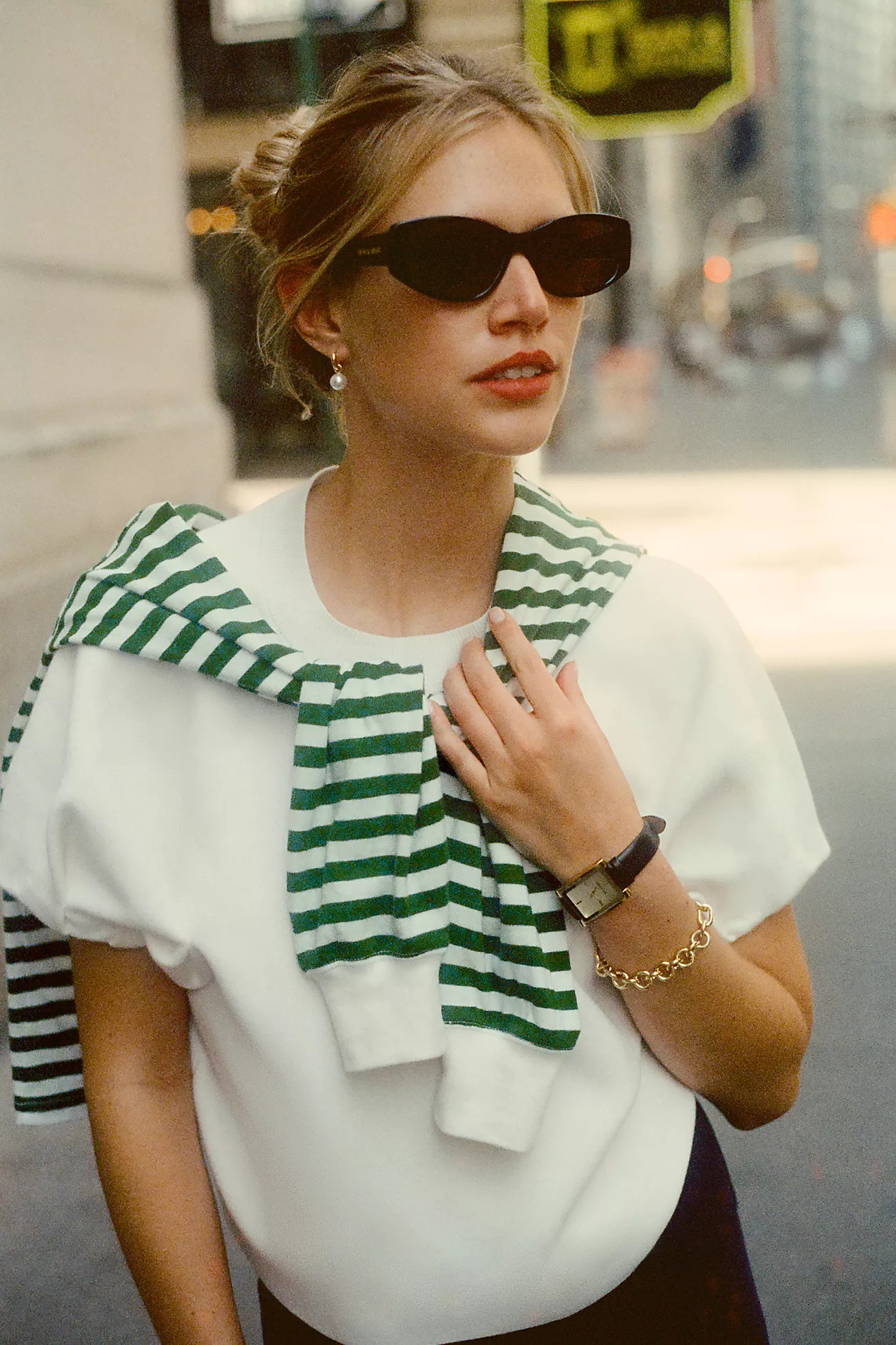 By Anthropologie Crew-Neck Sweater Tee | Anthropologie (US)