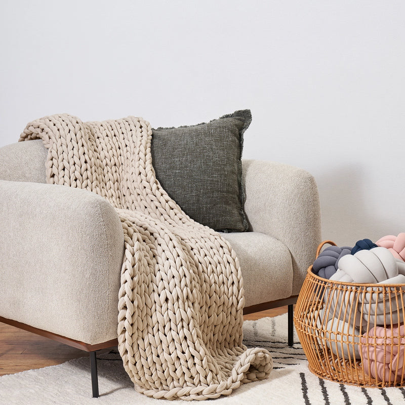 Knitted Weighted Blanket - Organic Cotton - Cotton Napper | Bearaby US