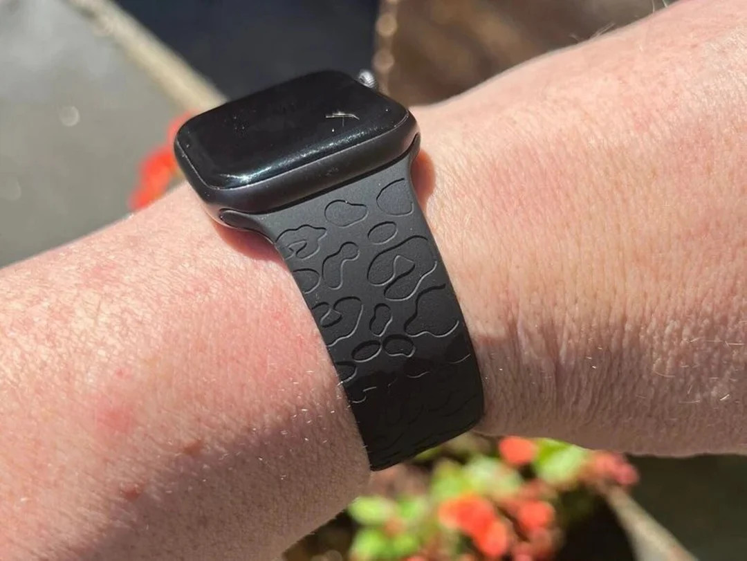 Leopard Band for Apple Watch Women's Band 38/40/41 42/44/45  Cheetah Laser Engraved Series 1 - 8 ... | Etsy (US)