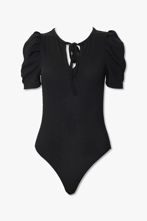 Ribbed Puff Sleeve Bodysuit | Forever 21 (US)