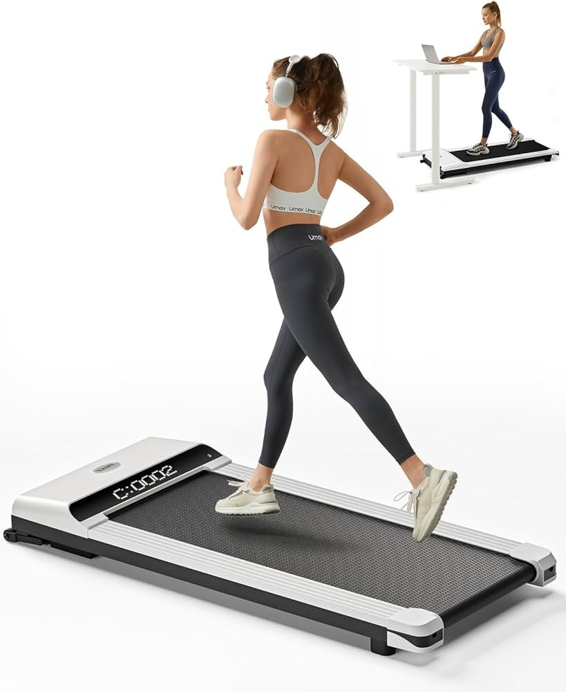 UMAY Fitness Walking Pad, Portable Under Desk Treadmill, 2.5 HP Quiet Brushless, 41.7”x16.5” ... | Amazon (US)