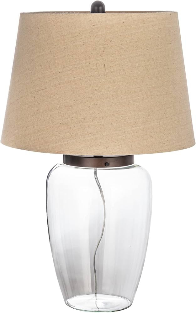 Creative Co-Op Glass Fillable Table Lamp with Shade | Amazon (US)