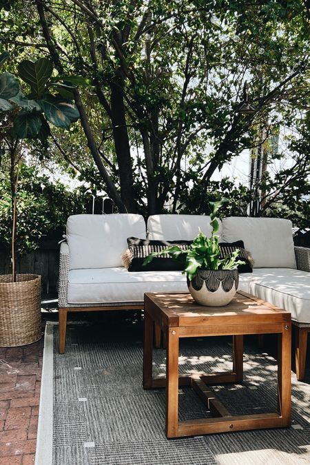 Our outdoor patio seating area is done! I love it so much.
-
Target - Walmart - small patio seating set - affordable patio furniture set - white patio sofa with chaise and wood side tables #outdoorfurniture #patiofurniture

#LTKSeasonal #LTKhome