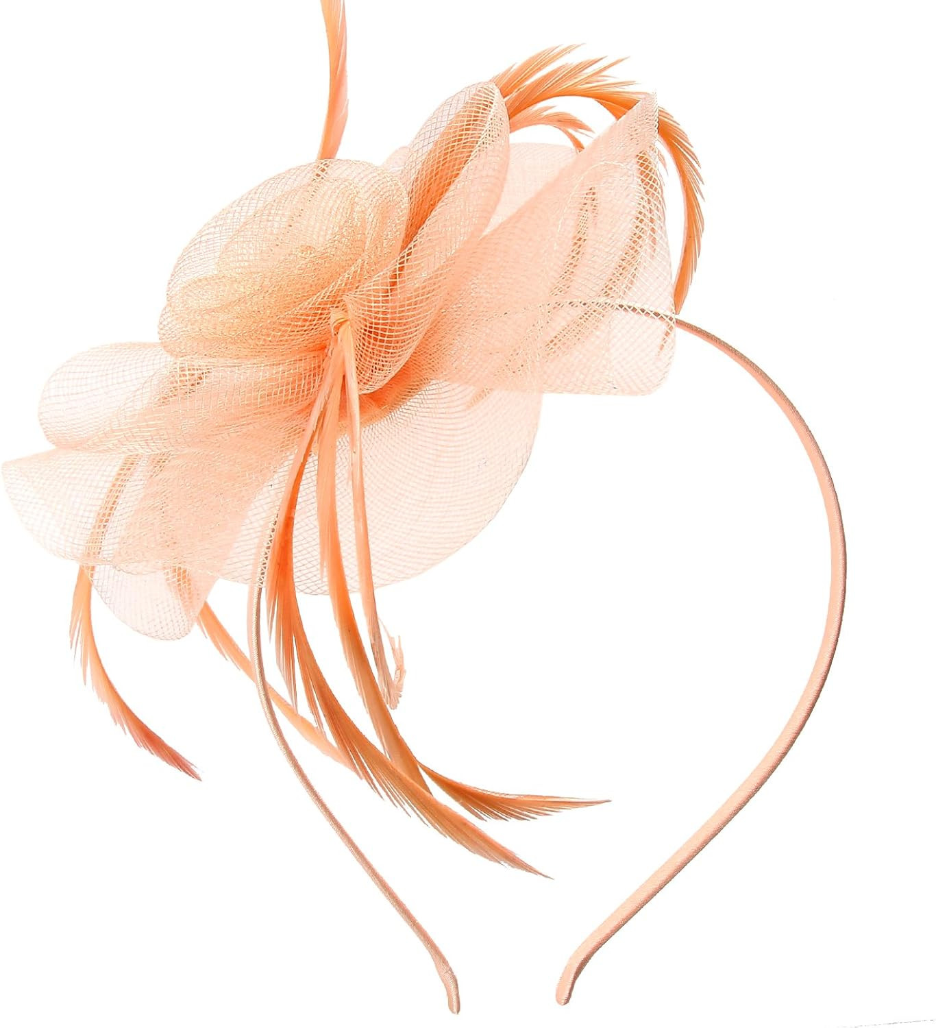 Acecharming Fascinators Hat Flower Sinamay Feather Headband Cocktail Tea Party Headwear Kentucky ... | Amazon (US)