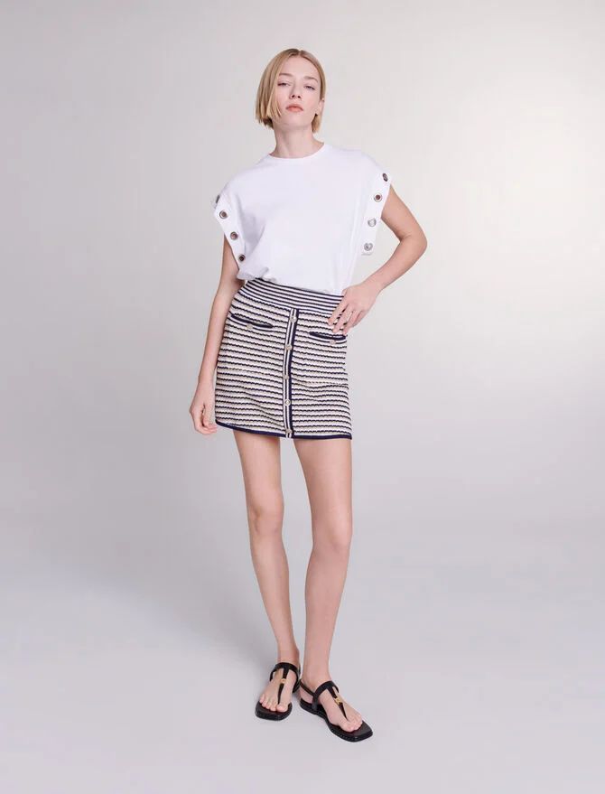 Knit mini skirt | Maje US