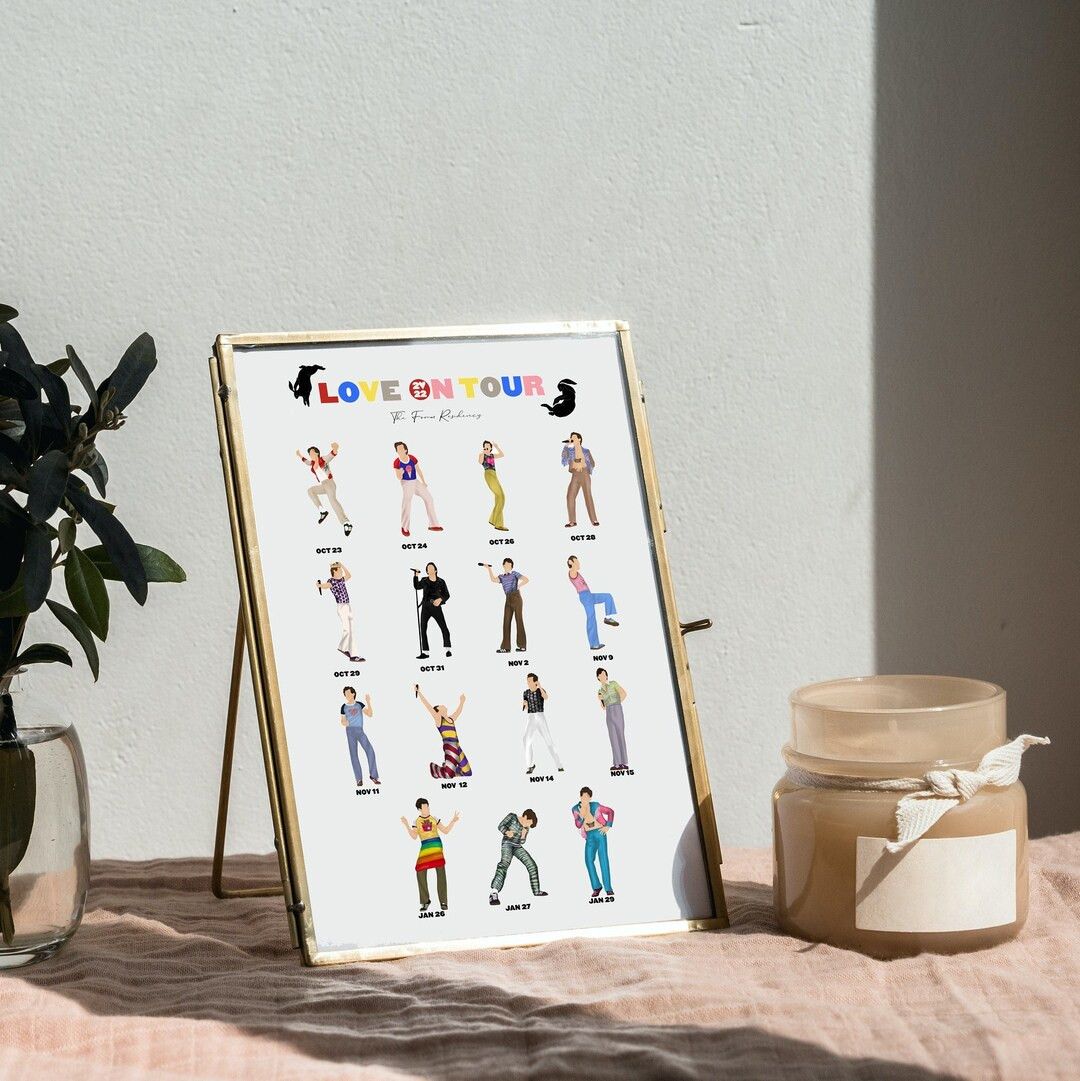 DIGITAL DOWNLOAD Harry Styles Love On Tour 2022 Los Angeles Residency Poster A3 A4 | Etsy (US)