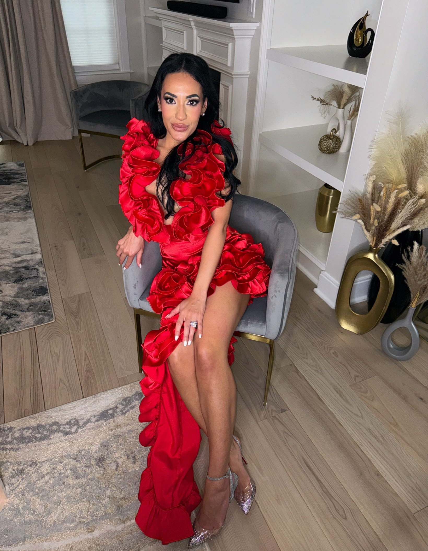 You are THE GIFT this holiday season in this red ruffles gown! ♥️✨🎄✨♥️

#LTKHoliday #LTKShoeCrush #LTKStyleTip