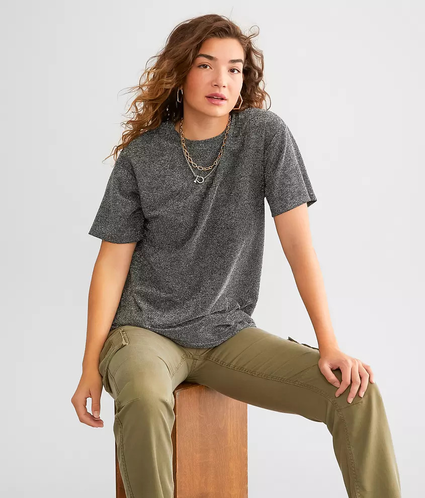 Lurex Oversized Top | Buckle