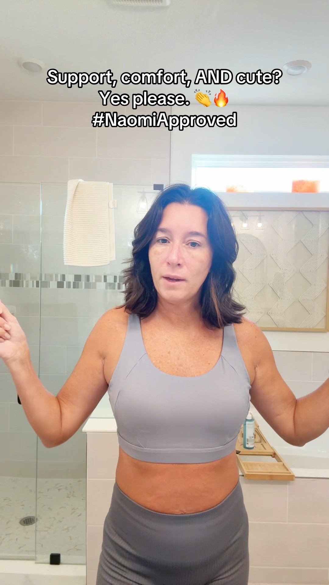 Morning movement, but make it cute. 🩶
Wearing my go-to Running Girl sports bra (supportive + flattering) and my OQQ biker shorts (comfort + pockets = everything) for today’s walk. These two are staples I reach for again and again—easy, comfortable, and Naomi-approved. ✨ Linked both for you on my LTK so you can shop the look!

⸻

Hashtags:
#LTKfit #LTKactive #LTKfashion #LTKunder50 #morningwalk #workoutoutfit #athleisurestyle #OOTD #LTKfinds 

#LTKActive #LTKOver40 #LTKFindsUnder50