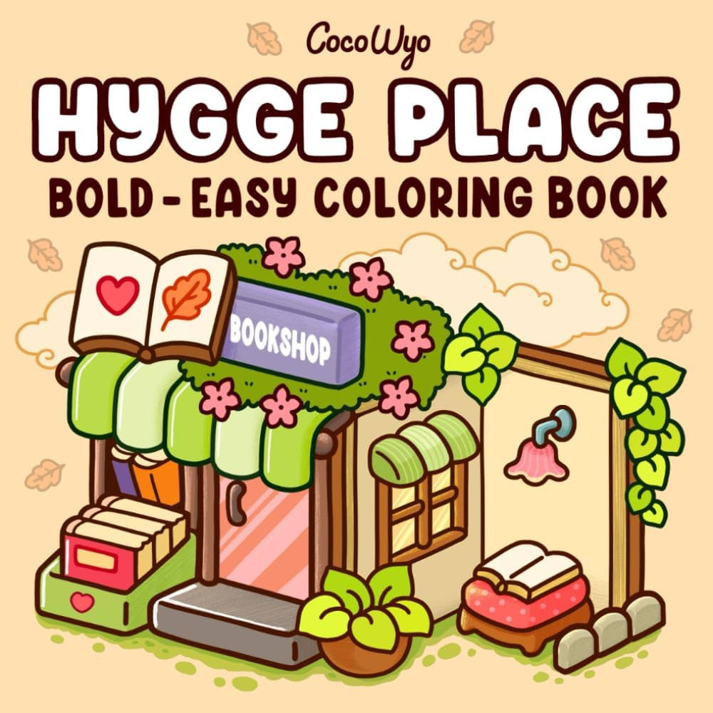 Hygge Place: Coloring Book for Adults and Teens, Bold and Easy Designs for Relaxation with Cozy L... | Amazon (US)