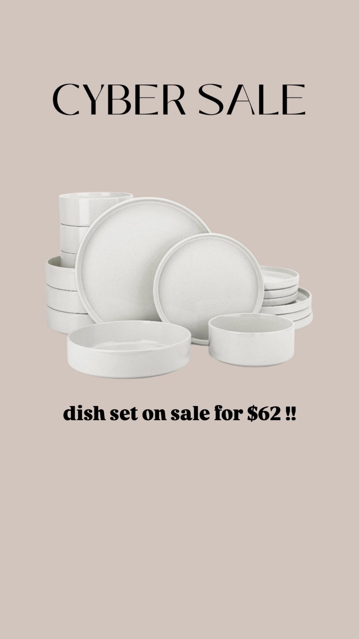 Dish set on sale for Black Friday! Just ordered two sets for our home 

Cyber sale. Cyber Monday. Black Friday. Home sale. Dish set. Walmart home. Walmart finds. Walmart sale. Home gift. Sale finds. 

#LTKHome #LTKmomlife #LTKCyberWeek
