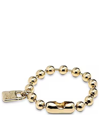 UNOde50 Snowflake Beaded Gold-Tone Line Bracelet - M | Dillard's