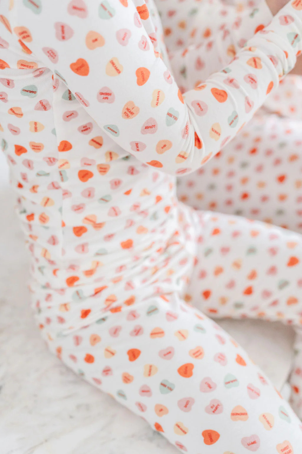PJ Set in Mini Conversation Hearts | Plain Jane