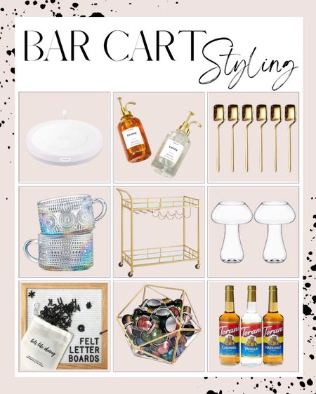 Coffee bar | coffee cart | coffee accessories | kitchen nook | mugs | mushroom cup | gold kitchenware | letter board | iridescent | gifts for her | coffee holder | letter board | gold Bar | gold spoon | syrup  

#LTKfindsunder50 #LTKfindsunder100 #LTKhome