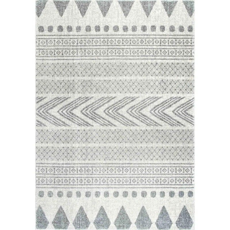 Berger Geometric Gray Area Rug | Wayfair North America